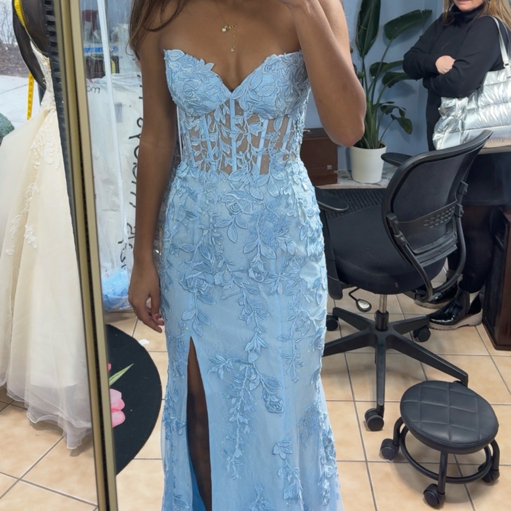 Sherri Hill Dress Style #55467 Baby Blue